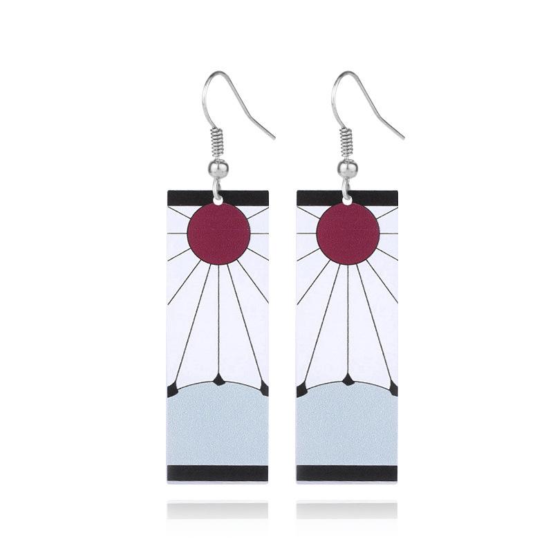 Japanese Style Demon Slayer Mutsuki Haya Female Demon Earrings