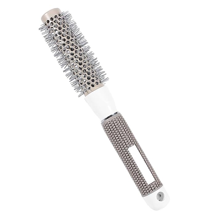 URBAN BOX Professional Ceramic Ionic Round Hair Brush With Natural Boar Bristle For Blow Drying, Styling, Curling And Shine (53 MM)