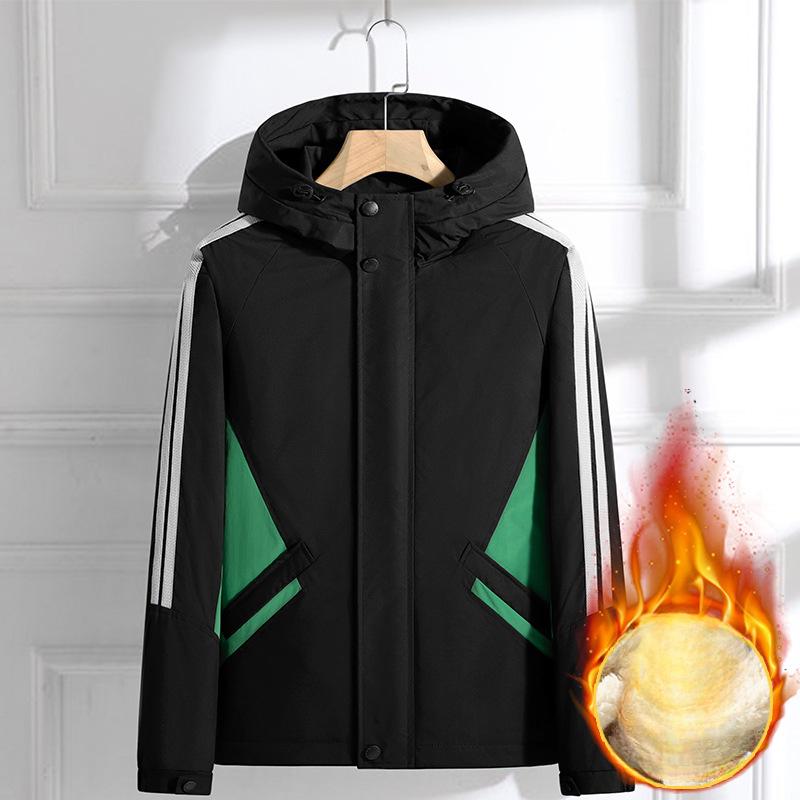 Куртка мужская весна и осень мужская куртка с капюшоном парное пальто XXXXL — фото 2