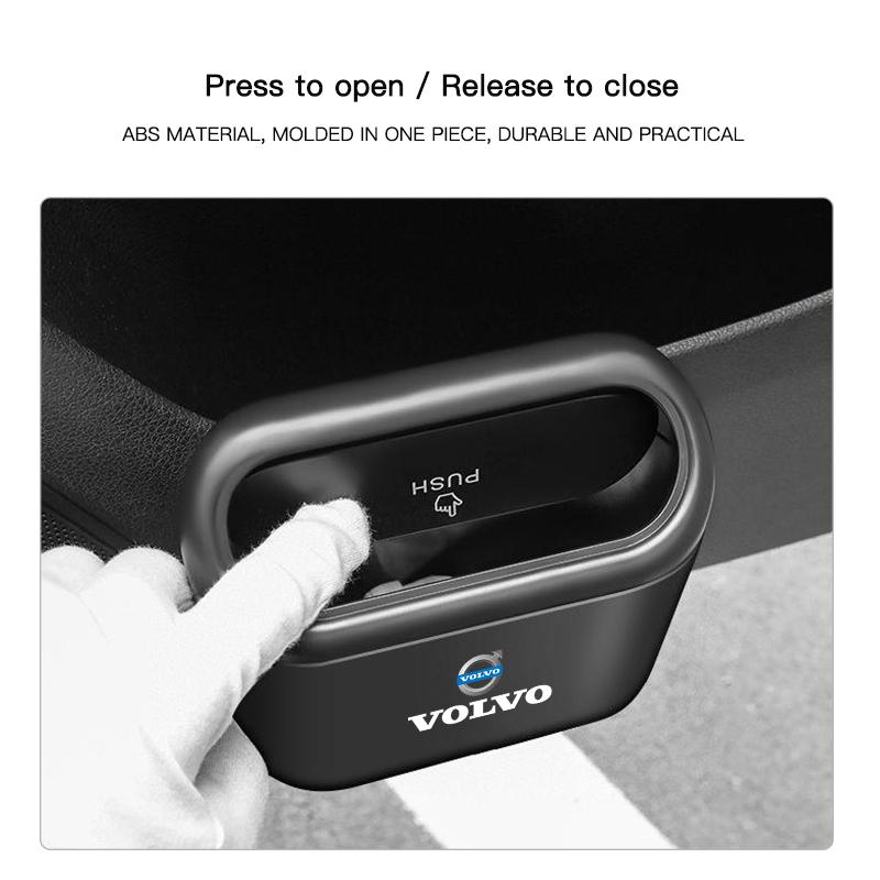 Pattumiera Portatile per Auto Scatola Organizzatore da Appendere Per Volvo XC90 V90 V60 XC60 V40 S80 S60 S90 C40 XC40 V70 XC70 C30 C70