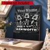 Kw Heavy Trucks Customize Your Name Diamond Painting Round Diamond Diy Frameless Holiday Artwork Suitable For Home Office Wall Decoration