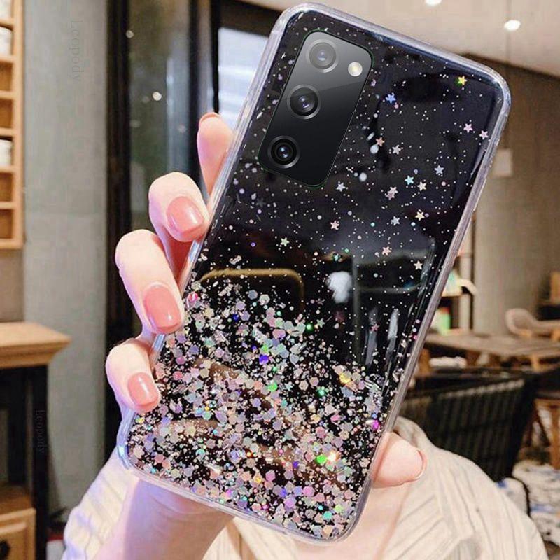 Luxury Bling Glitter Phone Case For Samsung A01 A21S A51 S20 FE A11 A31 Back cover for Galaxy S 20 A 11 31 21S 51 back cases