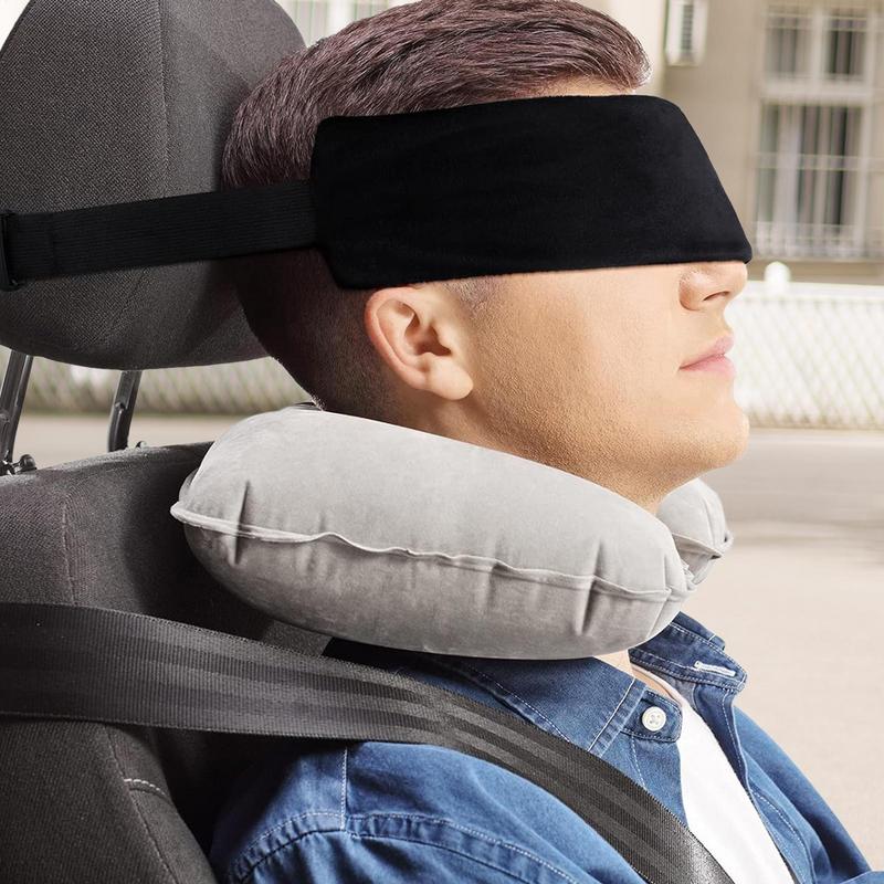 Travel Pillows For Airplanes Travel Pillow Neck Support Cervical Pillow Adjustable Head Support Strap for Airplanes and Cars