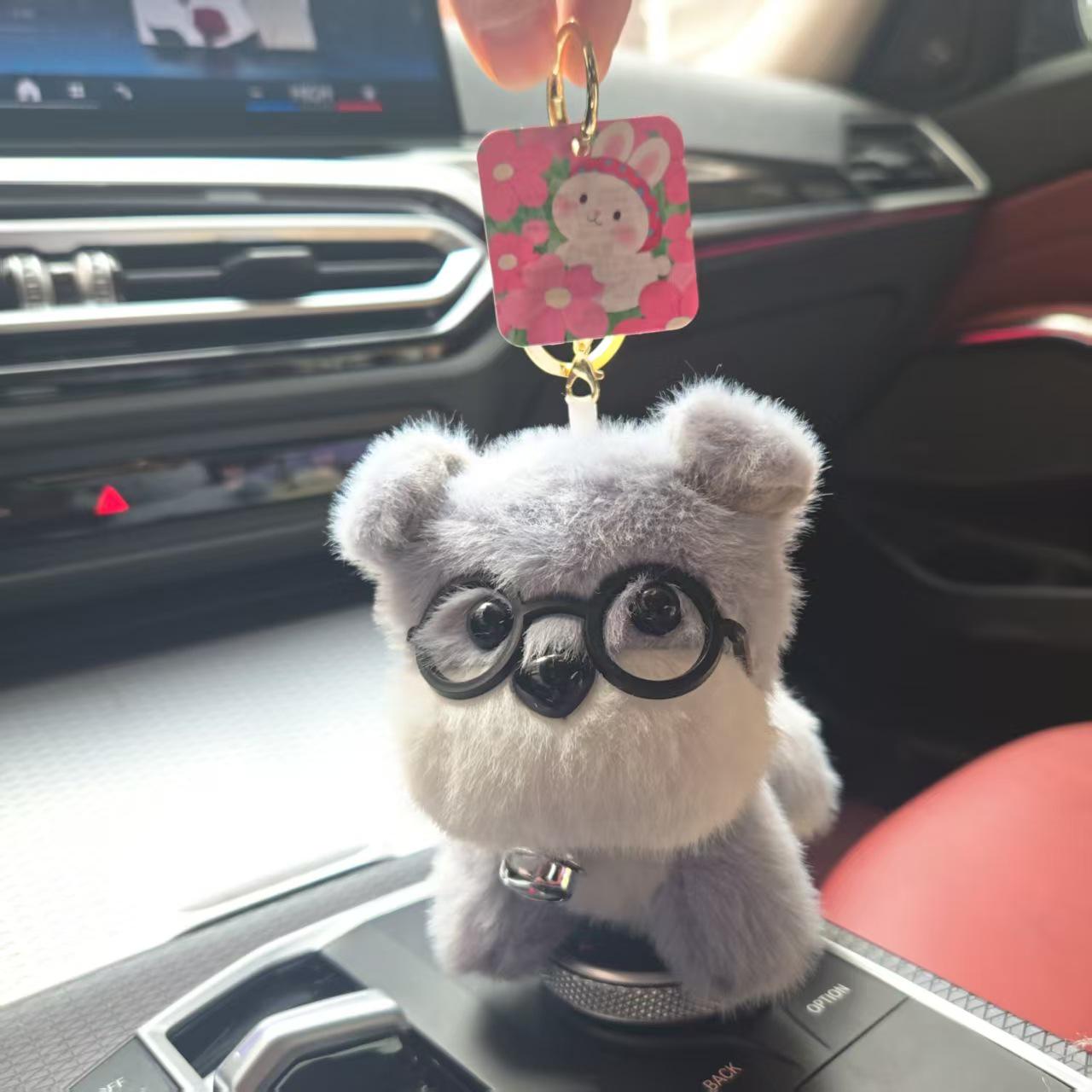 

Очаровательные очки для щенка моэ плюшевый брелок кукла