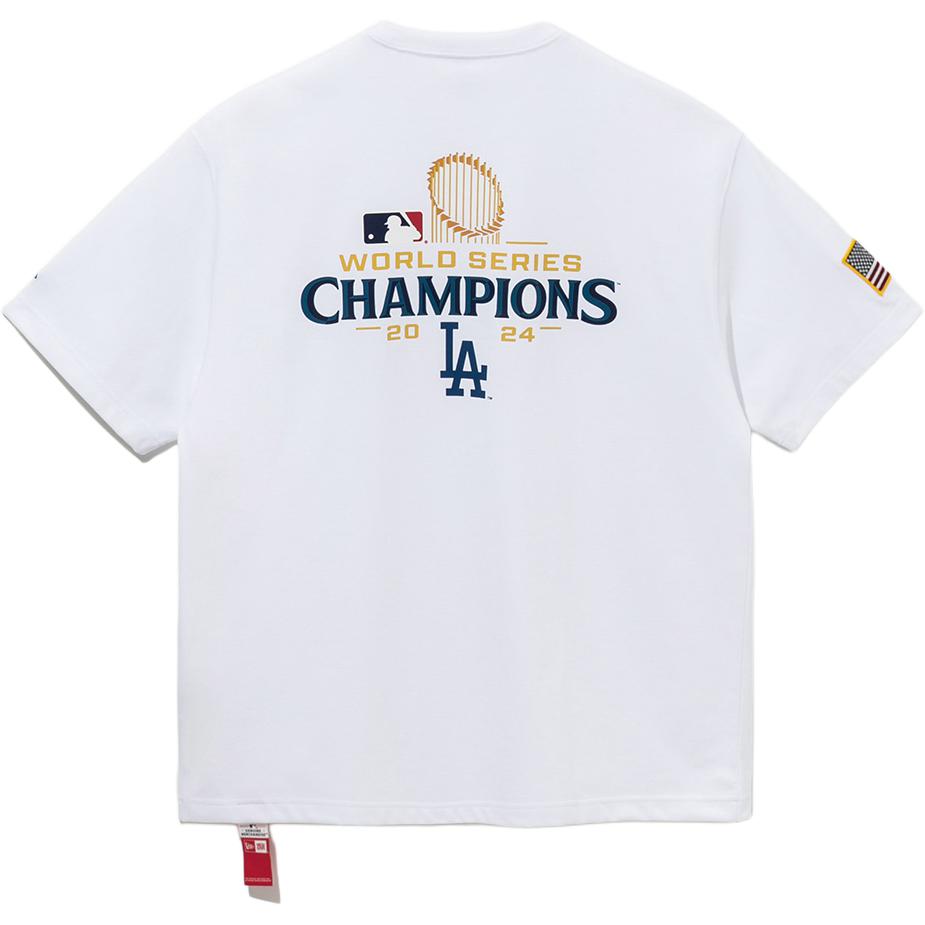 New Era Letter Pattern Printed Loose Summer American Short Sleeve T-Shirt Men Tops White 14700229