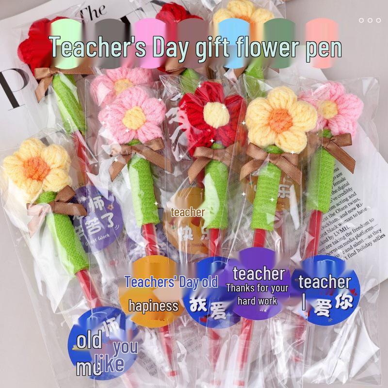 Sunflower Crochet Pen & Coaster Set – Perfect Teacher's Day Gift (2025)