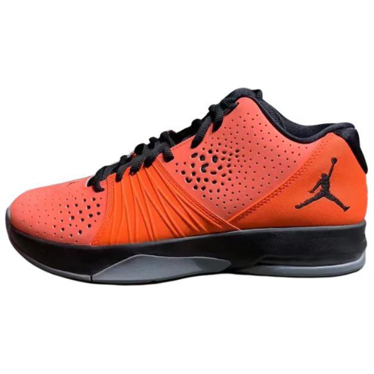 Jordan Slip Resistant Abrasion Resistant Low Top Basketball Shoes Men's Red 807546-604