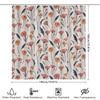 Floral Poppy Shower Curtain Pink Navy White Floral Print Bathroom Decor For Home Decoration Water Repellent Fabric 72 X 84 Inche