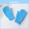 Simple Solid Color Adult And Children Winter Warm And Windproof Plush Gloves For Winter Sports And Travel