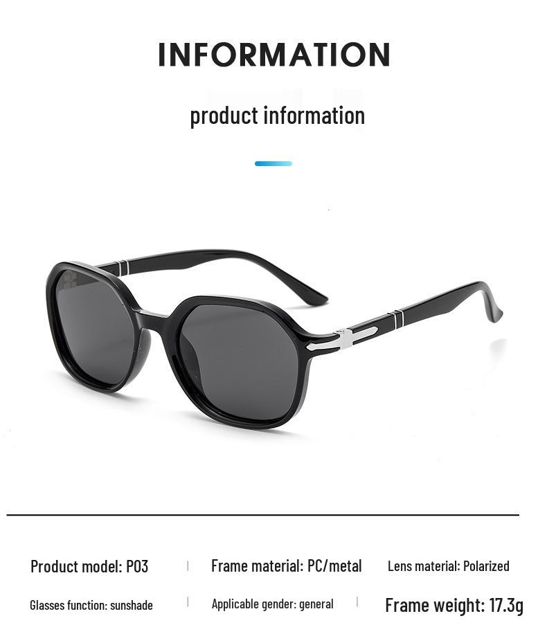 2025 Polarized Photochromic Sunglasses: Trendy European & American Style for Men & Women with Spring Hinges