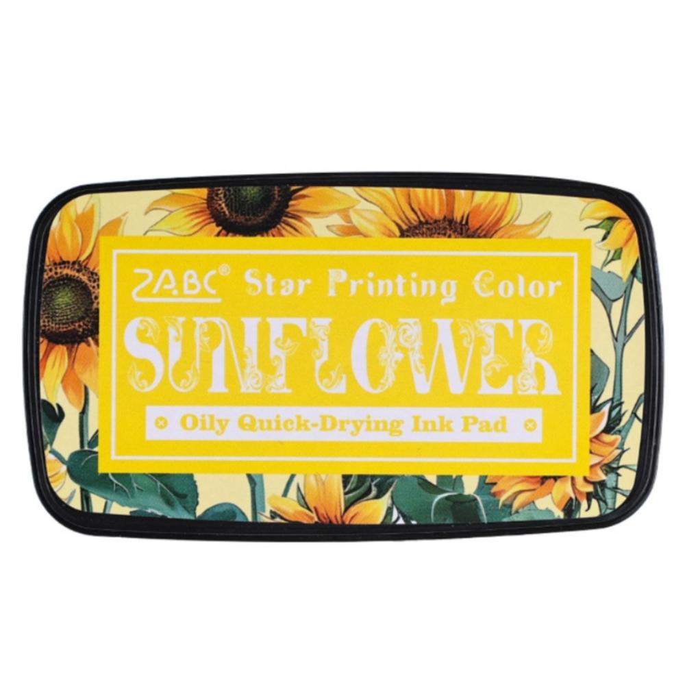 Portable Colorful Ink Pad Rectangular School Accessories Self Ink Stamp Easy To Use Inkpad for Planner Stamps Scrapbook