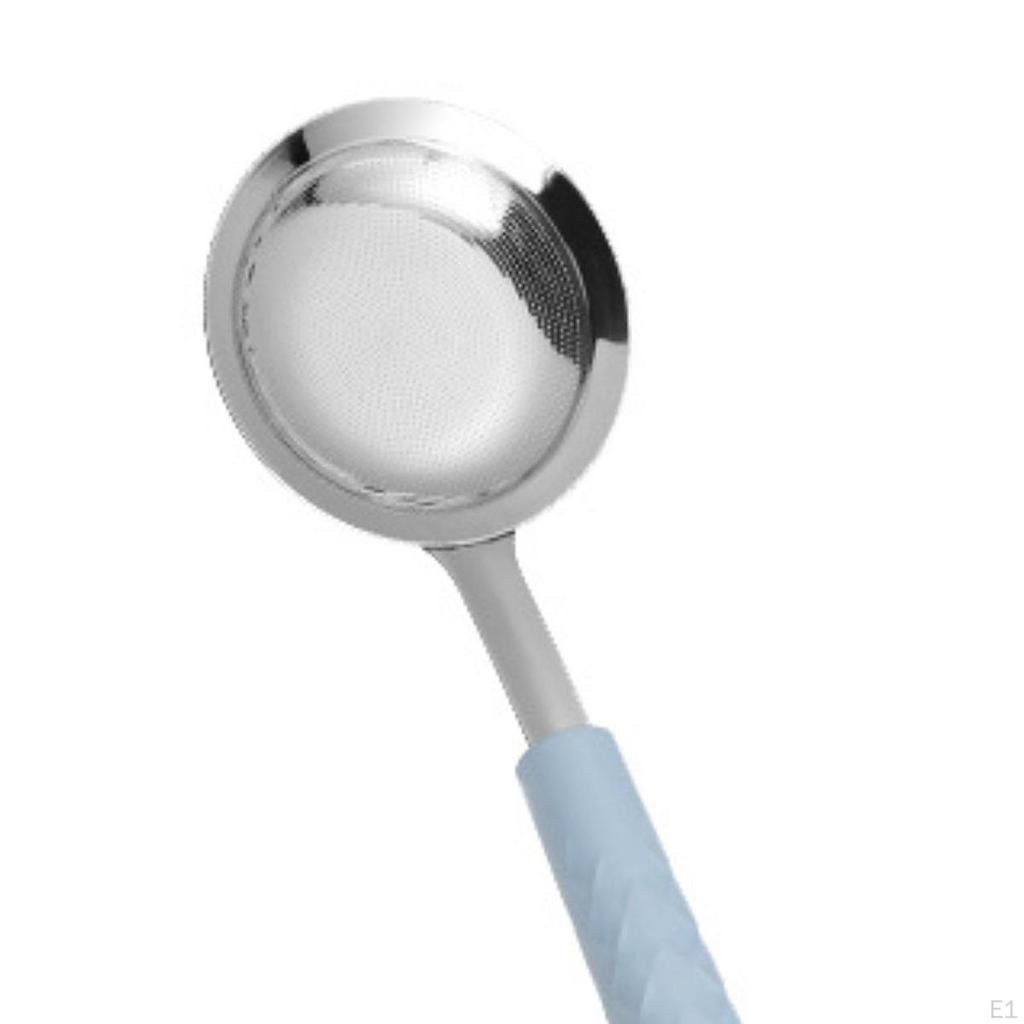 Fine Mesh Skimmer Spoon Pot Strainer Heavy Duty Kitchen Gadgets Convenient Handheld Slotted