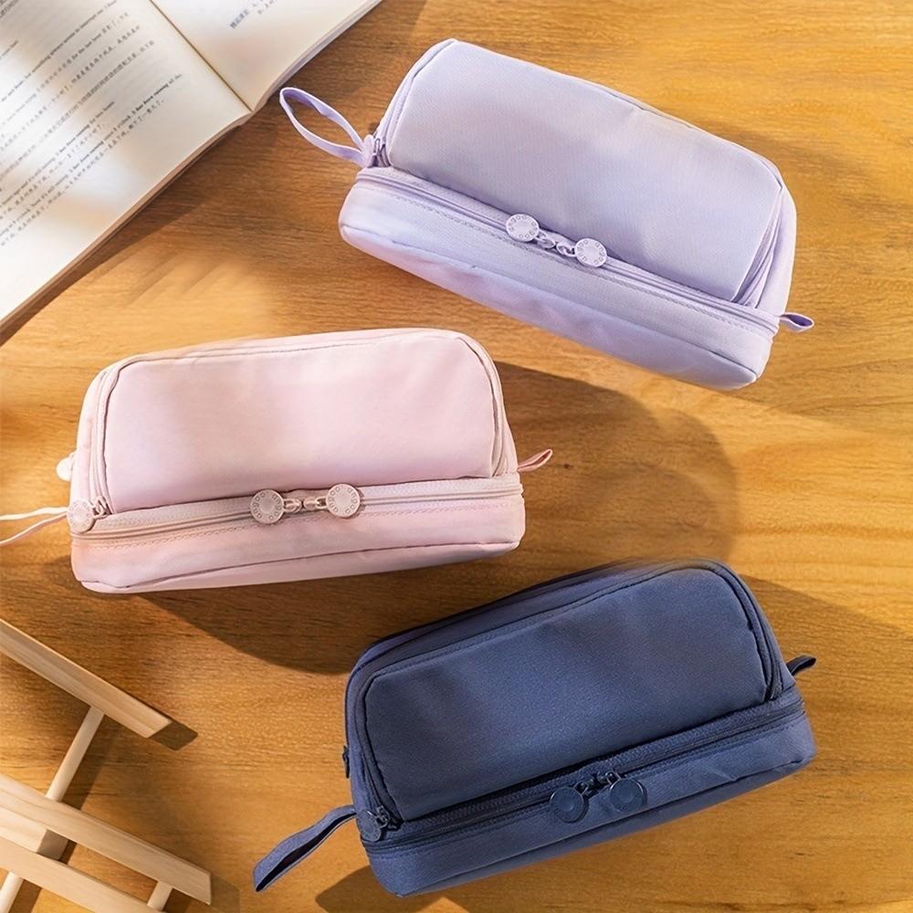 Large Capacity Students Pencil Pouch Multi-layer Pen Storage Bag Practical Pencil Case  Students