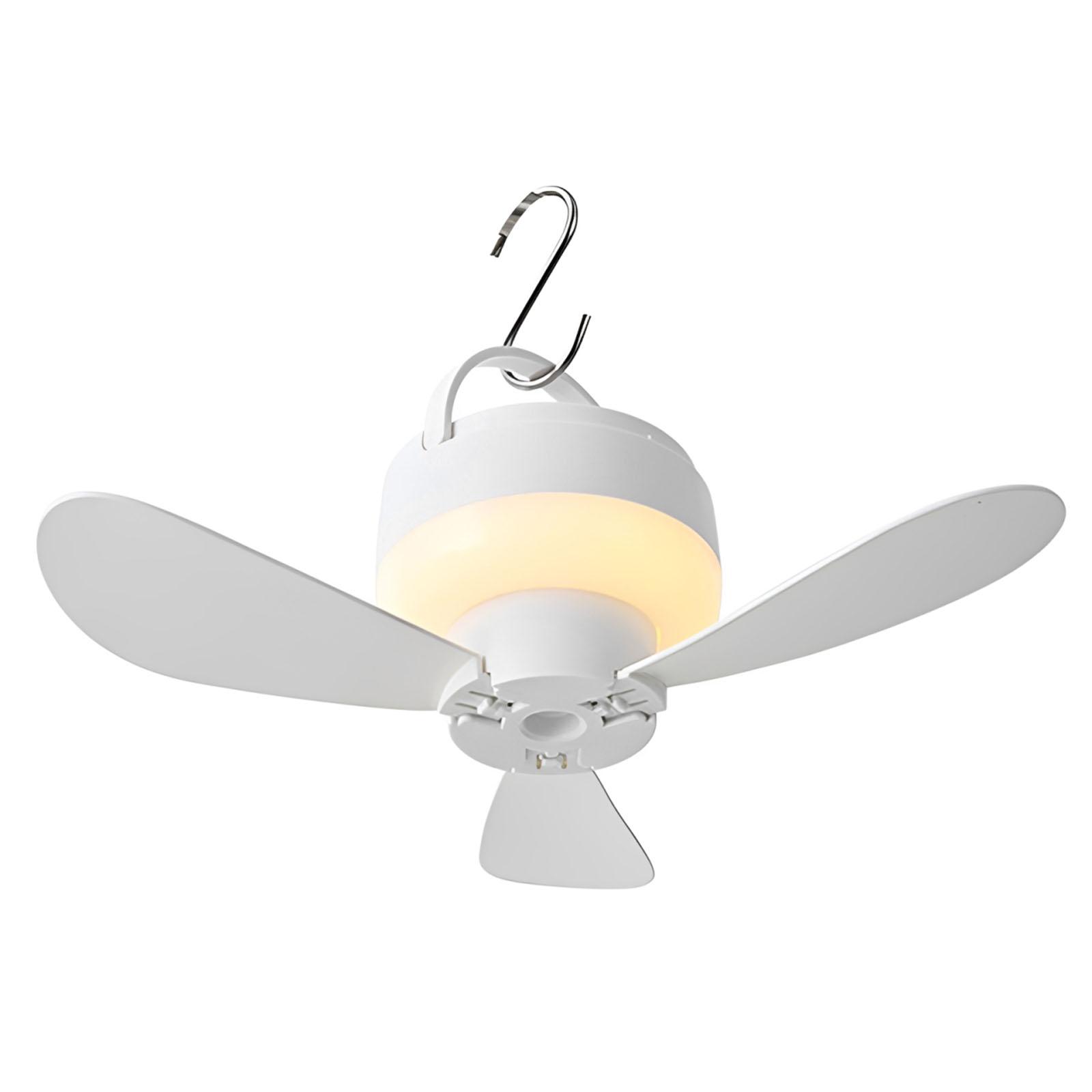 

5.51 Inch USB Portable Ceiling Fan with LED Lights Gazebo Outdoor Ceiling Fans for Tents Canopies Beach RV Car Camper & Outdoors белый