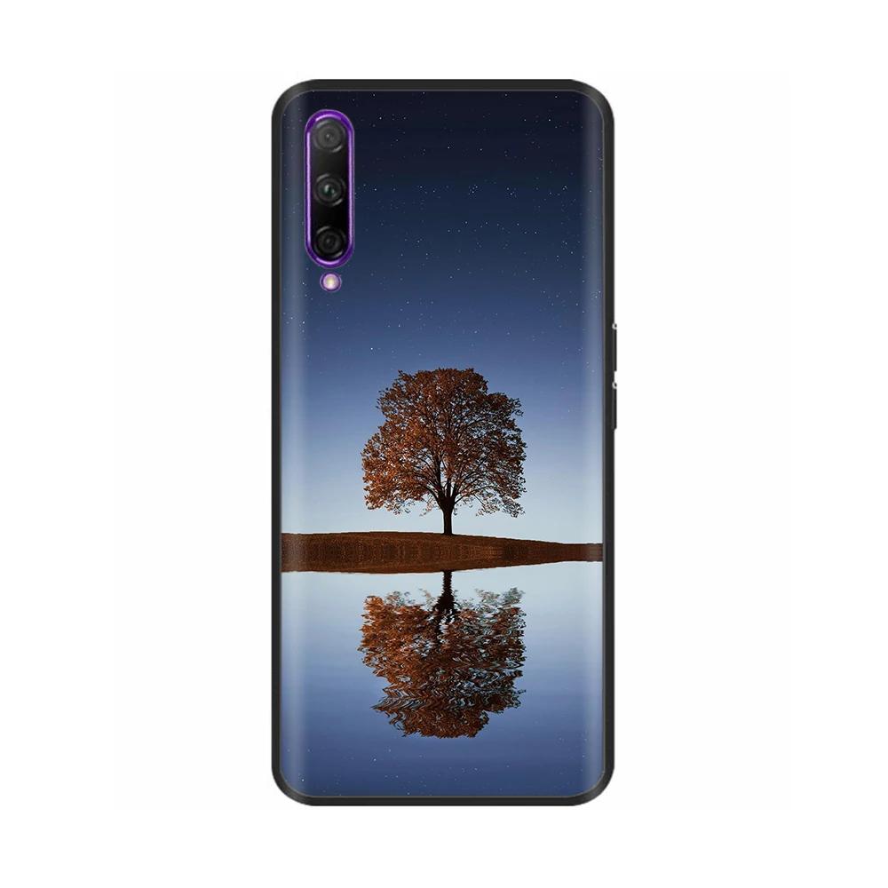 Black Silicone Case For Huawei P Smart Pro Case Cute Soft Cover for Huawei P Smart Pro Fundas PSmart Pro Protective Shell Capas