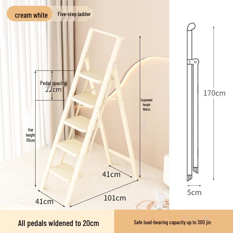 Multifunctional Telescopic Folding A-Frame Ladder – Portable, Lightweight & Indoor Use