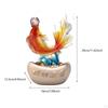 7" X 5" 11.8" Chinese Traditional Feng Shui Fish Sculpture Tabletop Decor for Shelves Nightstand