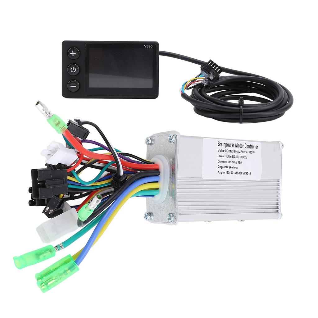 24V 48V 60V 350W Electric Bike Brushless Motor Controller with V890 LCD Display Panel Bike