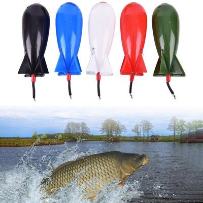 Fishing Accessories Carp Fishing Rocket Feeder Large Small Spod Bombs Float Lure Bait Holder 14.5cm Pellet Rockets Feeders