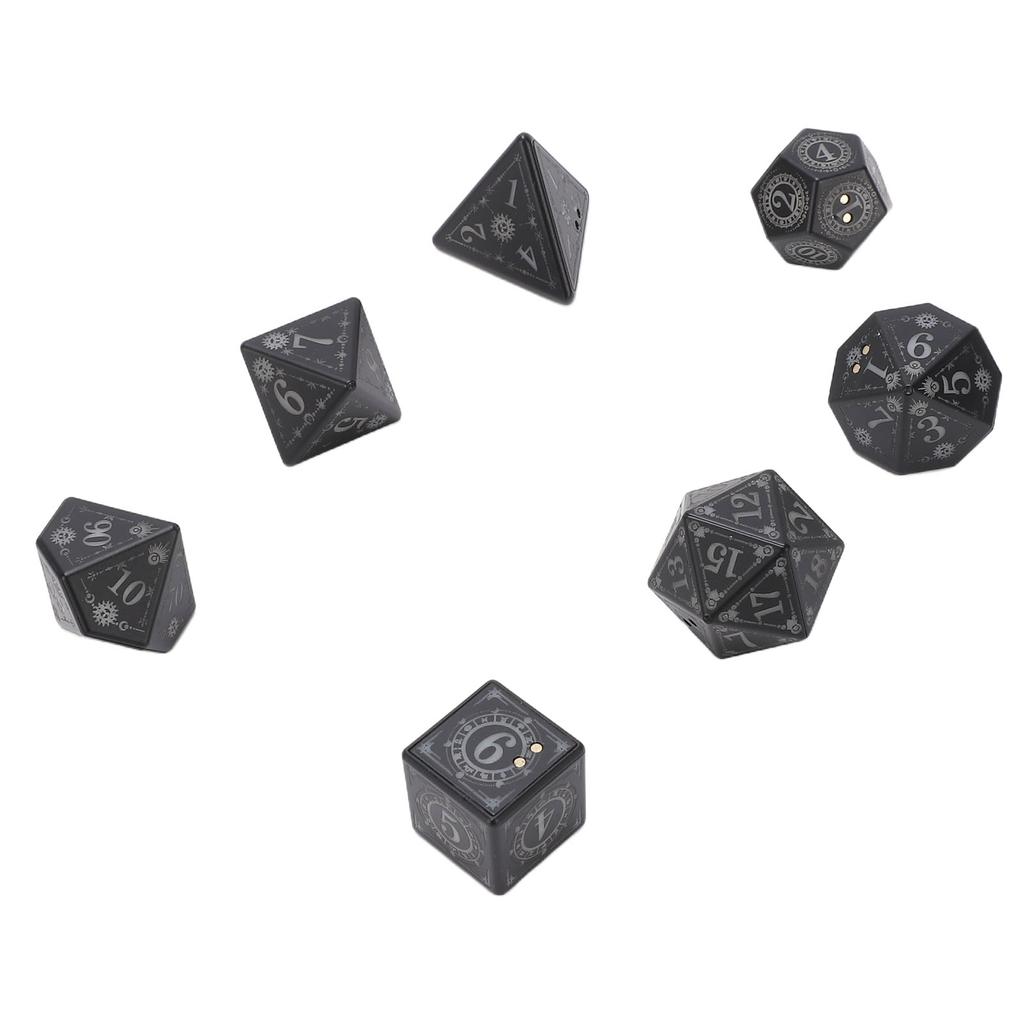 Glowing LED Dice Set Rechargeable Auto Lights Up When Rolling for Role Playing Game with Charging Box