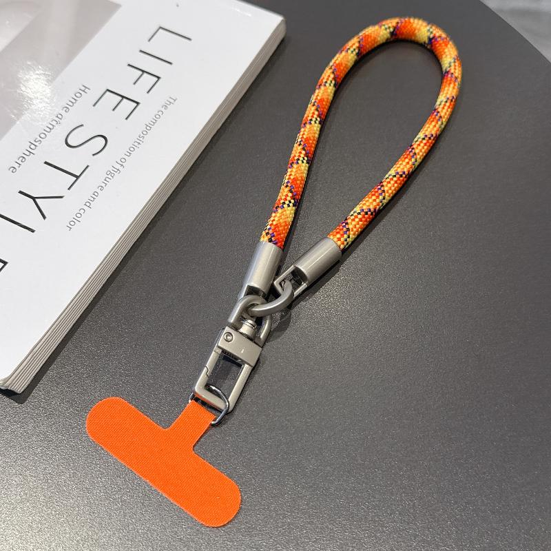 Portable Mobile Phone Hand Wrist Straps Nylon Colorful Anti-Fall Lanyard With Gasket Detachable Cellphone Hanging Cord