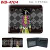 One Piece Anime Wallet Luffy Print Short Folded Card Holder Colorful Coin Purse
