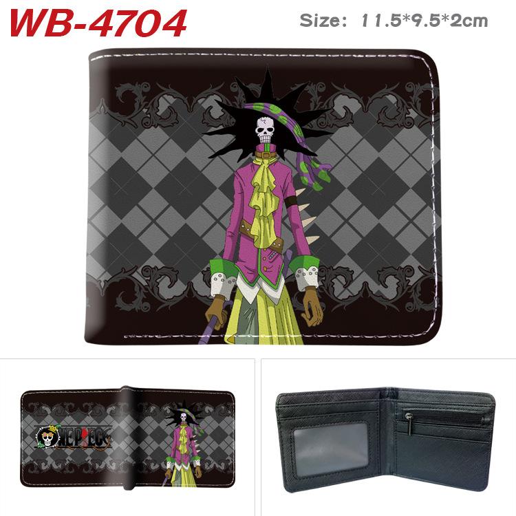One Piece Anime Wallet Luffy Print Short Folded Card Holder Colorful Coin Purse