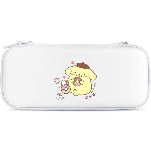

Witch Pom Pom Purin Case for Switch/Switch OLED Models, Waterproof, Dustproof, and Stain-Resistant, Holds 15 Game Cards, Shockproof, and Holds Small I