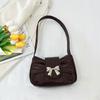 Ins French Niche Texture Bag Women's 2025 Summer New Bow Underarm Bag Foreign and Beautiful Shoulder Bag