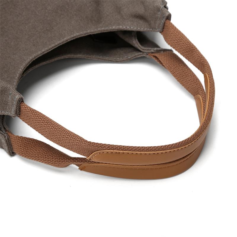 Canvas Shoulder Bag Large Capacity Tote Bag Women's Commuter Underarm Bag