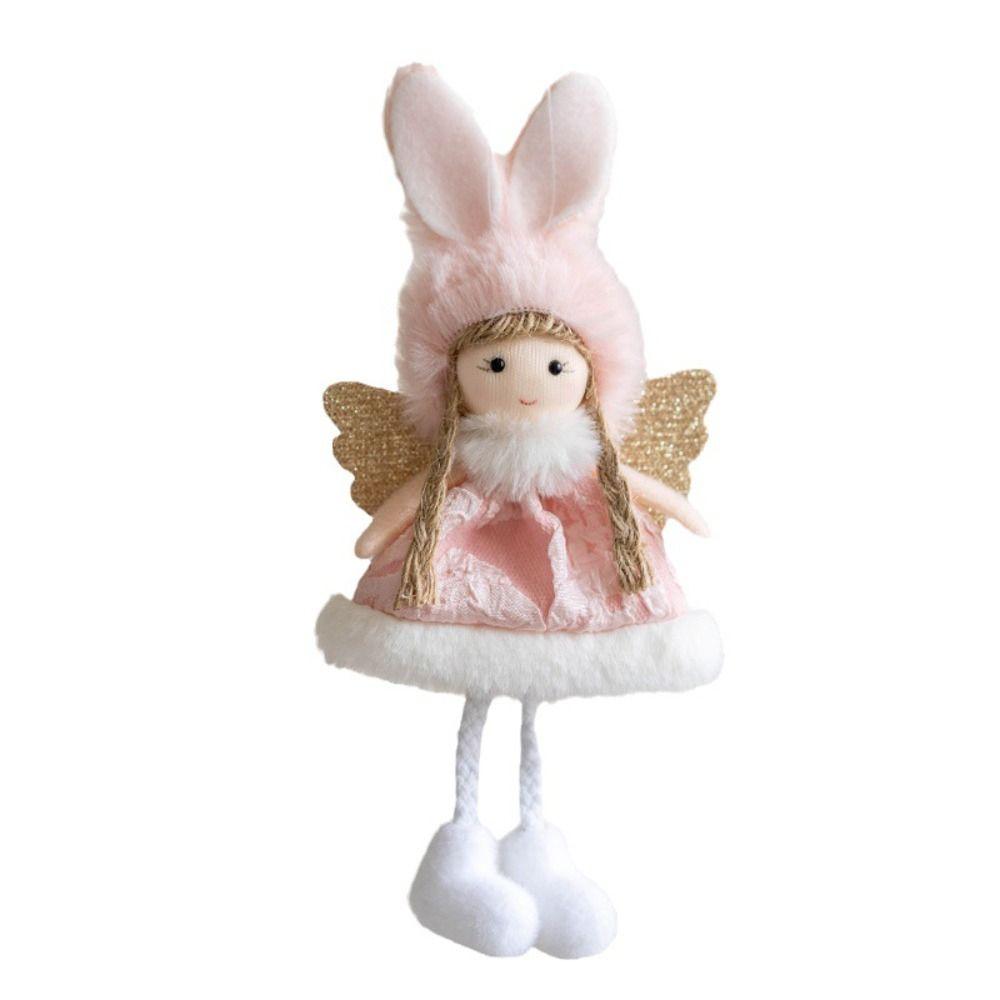 Angel Girl Doll Christmas Hanging Pendants Plush Drop Ornaments Creative Xmas Tree Decorations