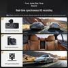 Triple-Lens Dash Cam: Front, Interior, Rear Recording with Mobile Connectivity & HD Quality