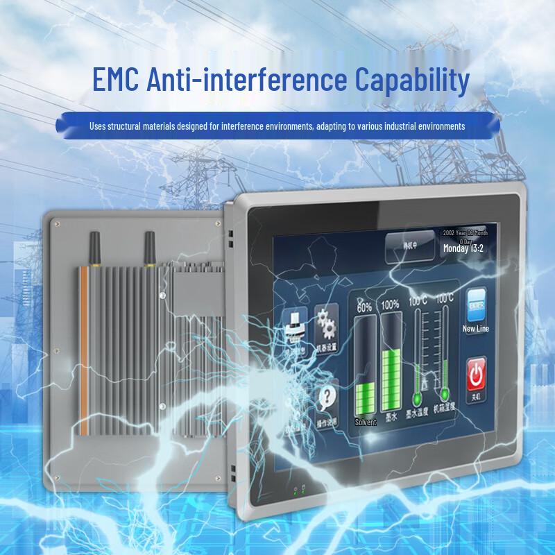 YOUFAN Fully Enclosed Industrial Touch Panel PC CN plug (adapter included)