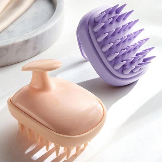 Shampoo Comb Soft Flexible Silicone Bristles Promotes Hair Growth Deep Cleansing Scalp Massage Brush Hair Care Tool