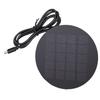 Portable Solar Panel Water Proof 1.2W Polycrystalline Silicon Solar Panel Charger with Type C Port for Mobile Phones