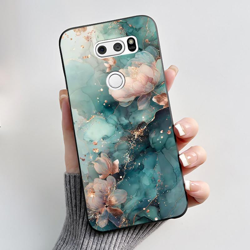 Casing For LG V30 V30+ V30S V30S+ V35 V35+ ThinQ Slim Soft Black Silicon Case Aesthetic Luxury Cute Cool Boys Girls Back Cover
