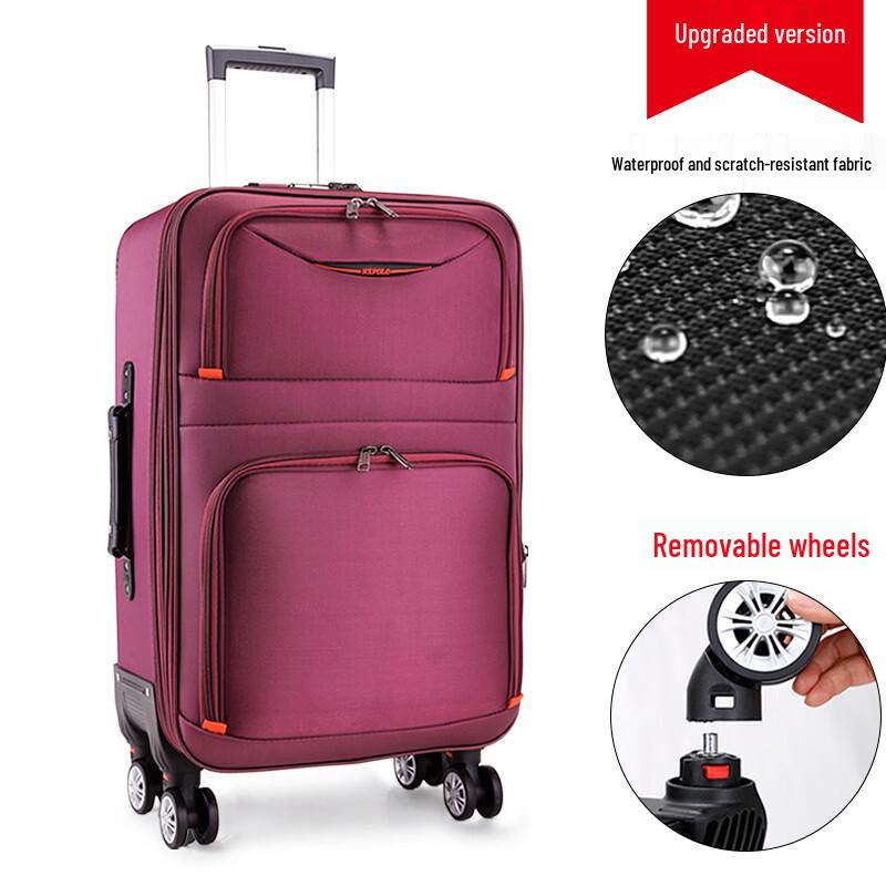 Kuai Chi Oxford Cloth Business Luggage with Detachable Wheels