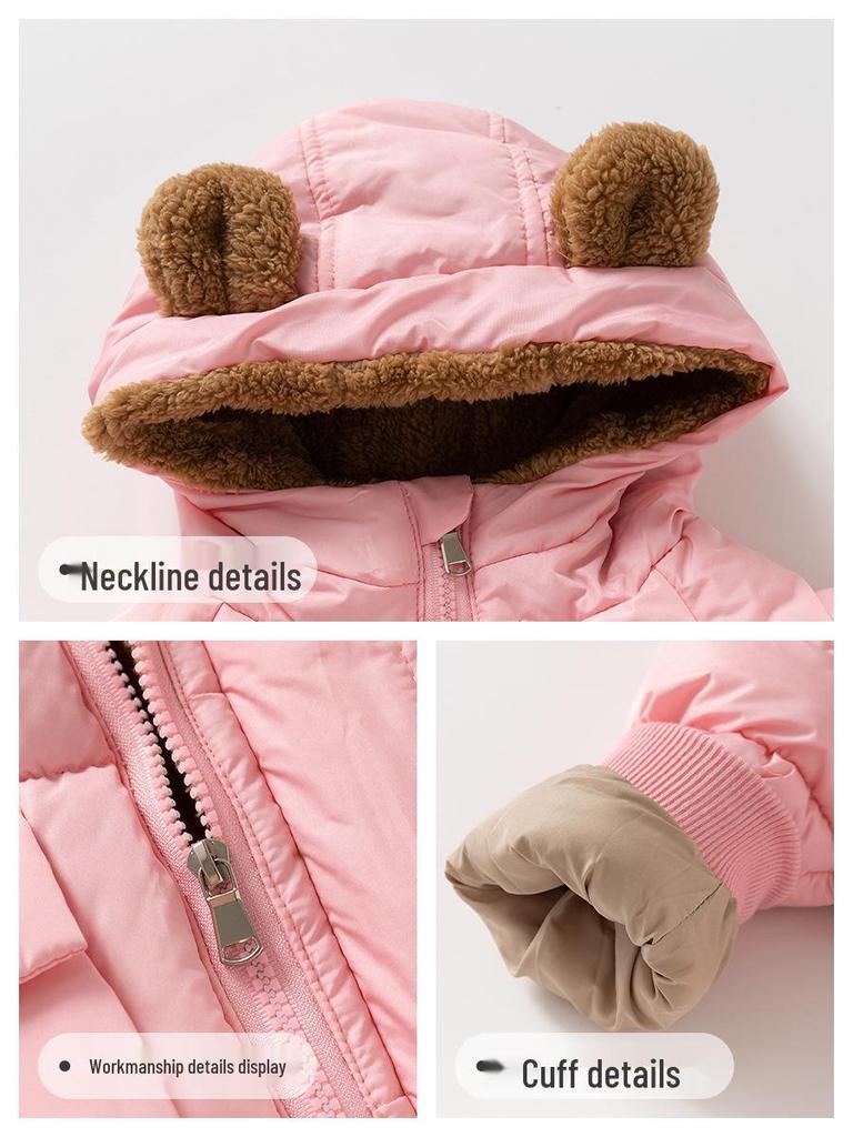 Stilvolle Koreanische Baumwolljacke für Kinder - Unisex Verdickte Herbst/Winterjacke 2025