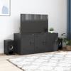 TV Cabinet Black 99 X 39 X 44 Cm Steel