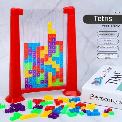 3D Tetris Barevné Stavebnice Hračka Vyměnitelné osvícení Puzzle Kreativní stolní hra Klasická věda Vzdělávací děti