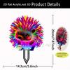 1PC Luminous Hedgehog Garden Floor Plug - UV Activated Neon Color, No Power Required, Lightweight Outdoor/Interior Decoration
