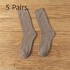 Men's Autumn and Winter Velvet Thickened Warm Middle Aged and Elderly Long Socks