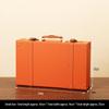 Vintage Republic of China Handheld Leather Document Box for Home & Photography Display