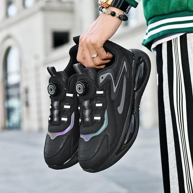 Nové univerzální volnočasové tenisky Pánské kožené běžecké boty pro muže Vzduchové odpružení Jogging Chůze Sportovní obuv Venkovní Pánská obuv