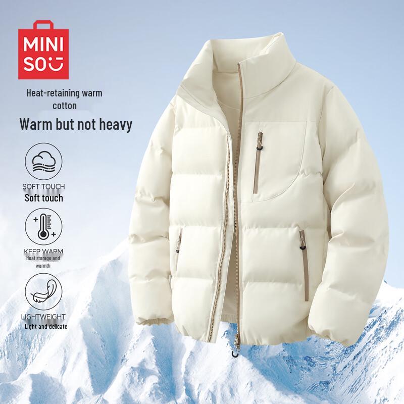 MINISO Men's Color Block Winter Padded Outdoor Jacket