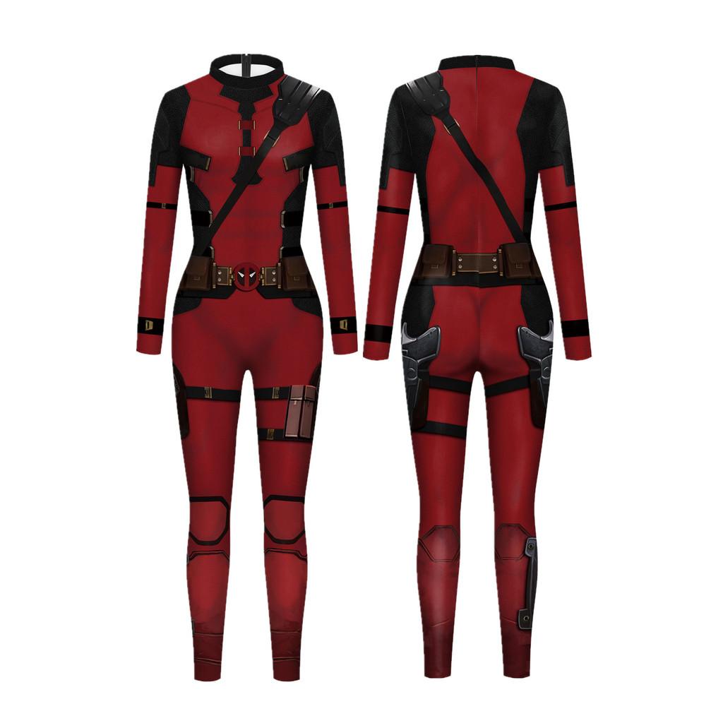 Combinaison Personnage Marvel Deadpool Et Wolverine Pour Halloween Cosplay Costumes Fêtes