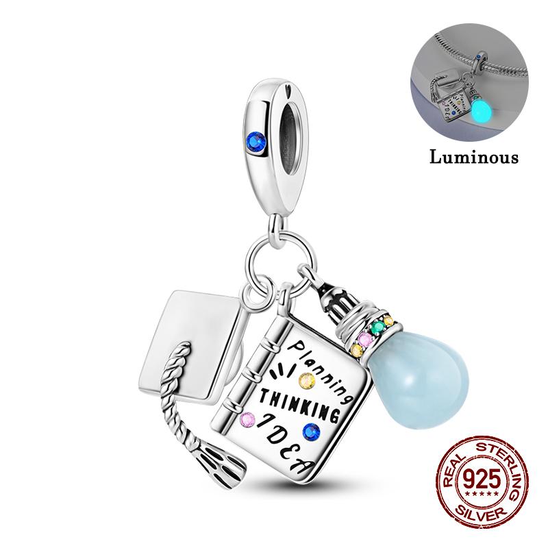 Copper Graduation Season Series Owl Bachelor'S Hat Charms Beads Suitable For 3Mm Original Design Bracelets DIY Style Jewelry