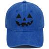 Halloween Kürbis Smiley Gesicht Stickerei Gewaschen Used Baseballkappe Personalisierte Lässige Mütze für Männer und Frauen
