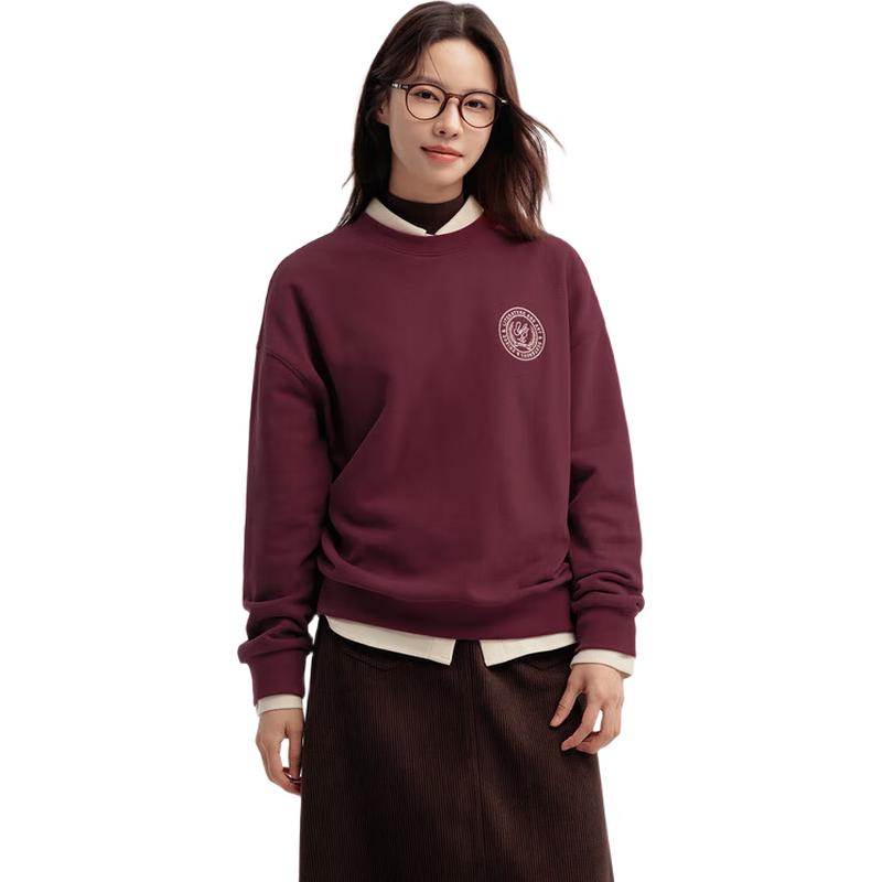 Semir Women's Oversize Thermal Embroidered Fleece Sweatshirt