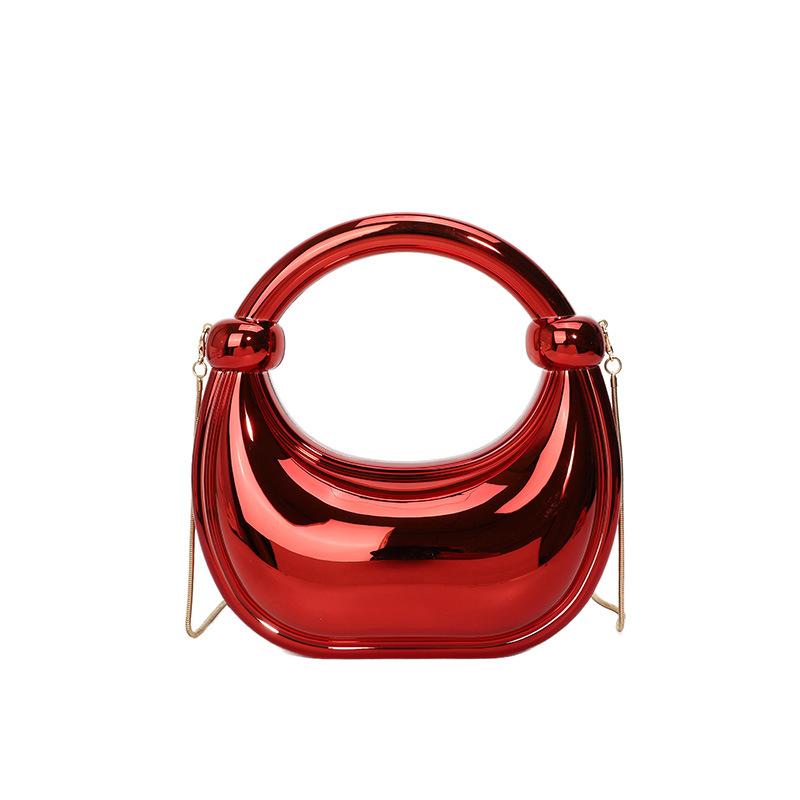 Acrylic Box Bag 2025 New European and American Fashion Candy Color Internet Celebrity Women Chain Crossbody Dumpling Bag Tide